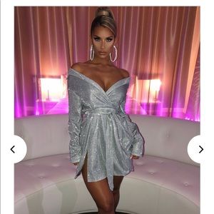 Babyboo Fashion Krystal Mini Dress Size L